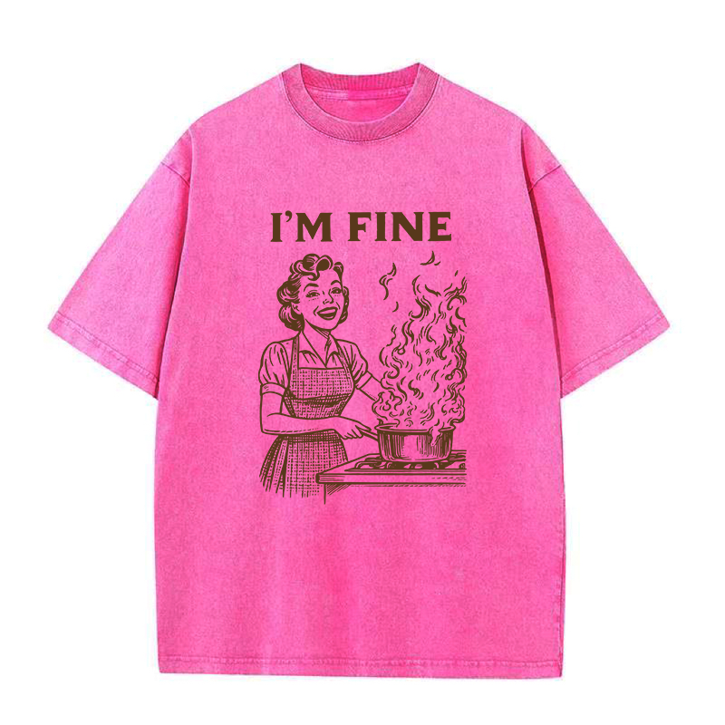 I'M FINE Cooking Unisex Tee