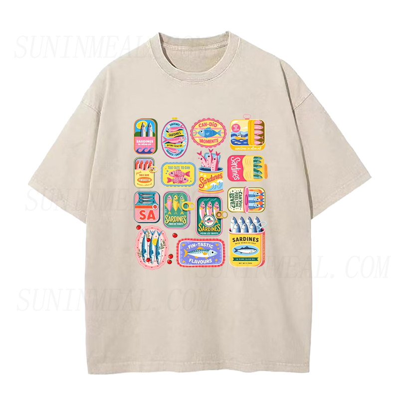 Vintage Canned Sardines Unisex Tee