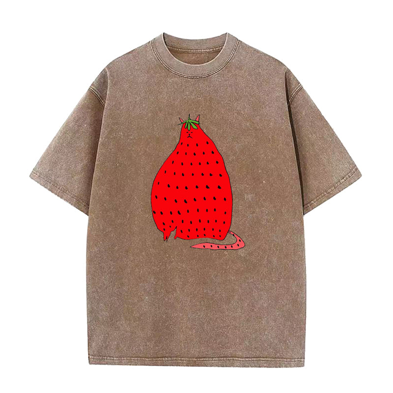 ストロベリーキャット ユニセックスTシャツ