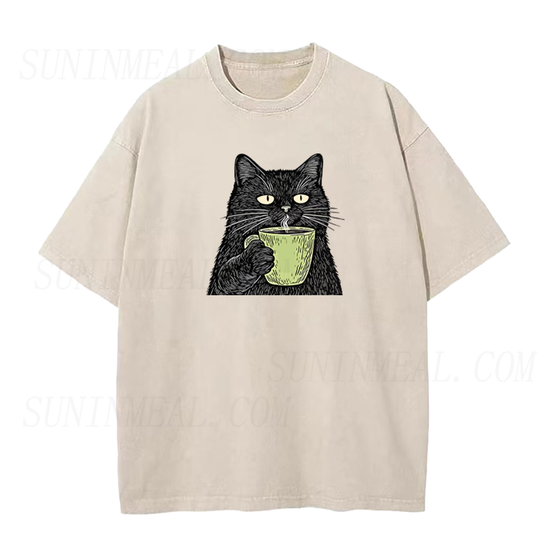 Black Cat Coffee Unisex Tee