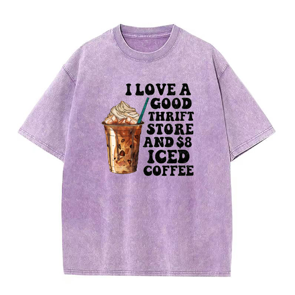 I Love a Good、リサイクルショップ、アイスコーヒー ユニセックス T シャツ