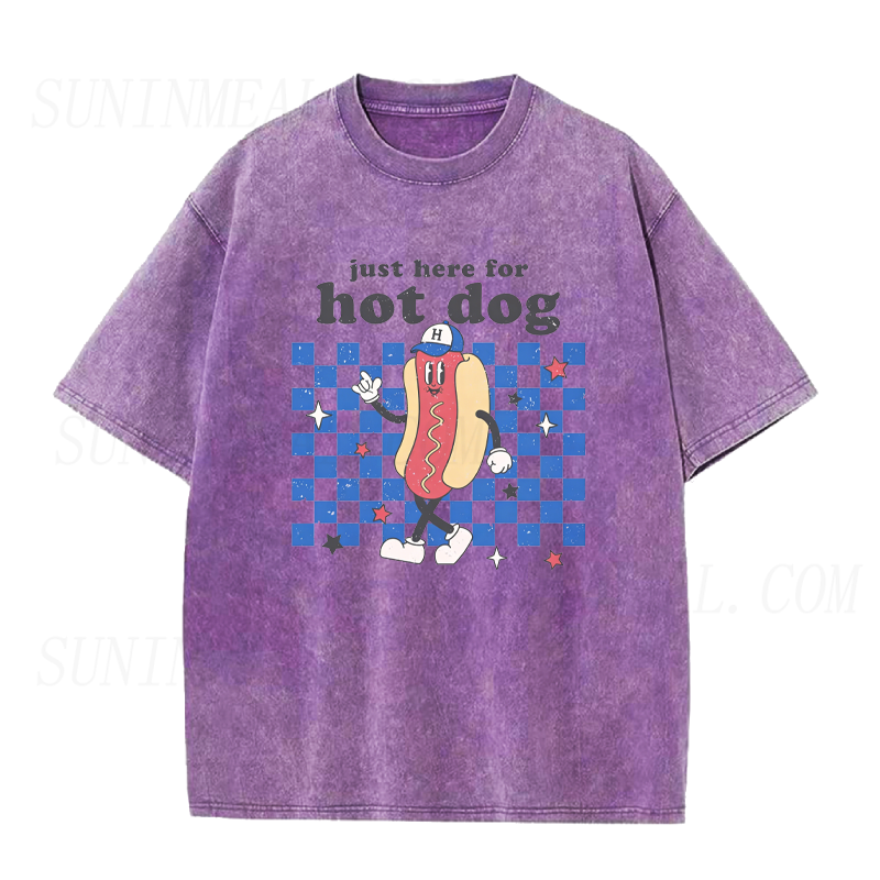 Just Here for Hot Dog Unisex Tee