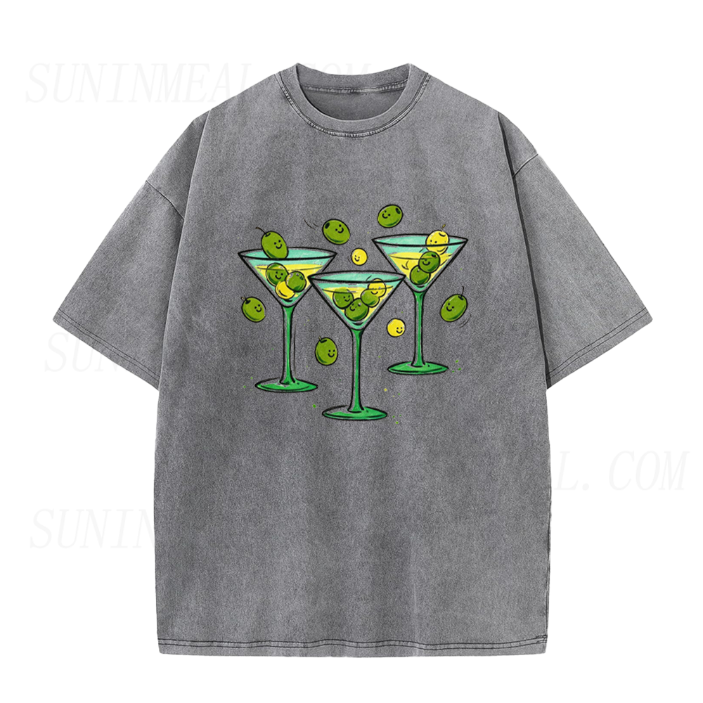 Happy Olive Martini Party Unisex Tee