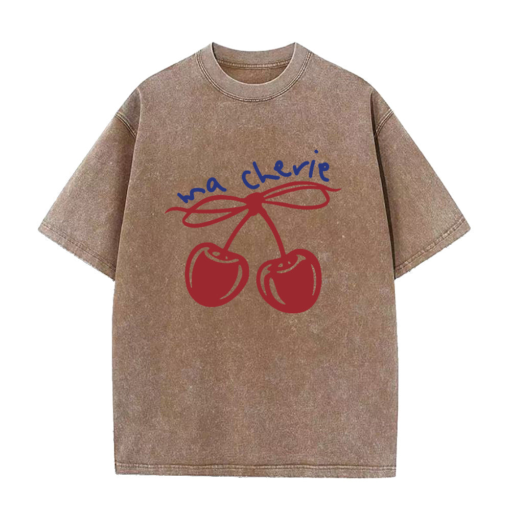 red bow cherry Unisex Tee