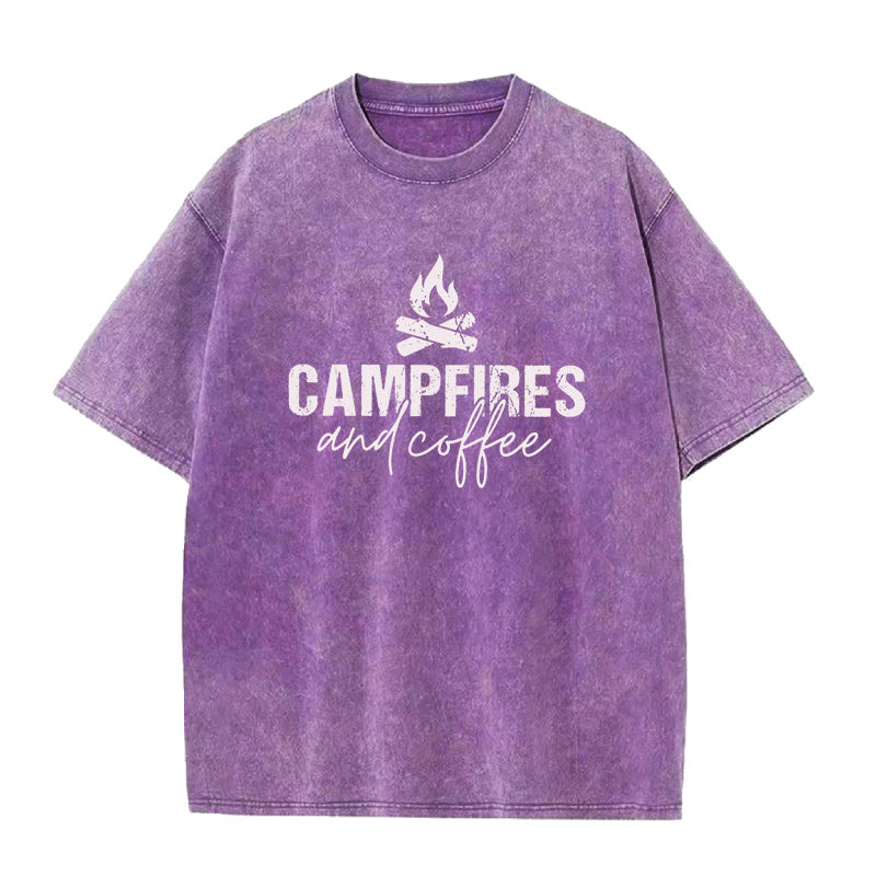 Campfires & Coffee Unisex Tee