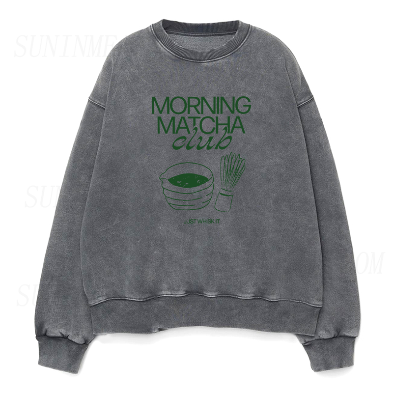 Morning Matcha Club Unisex Crewneck Sweatshirt
