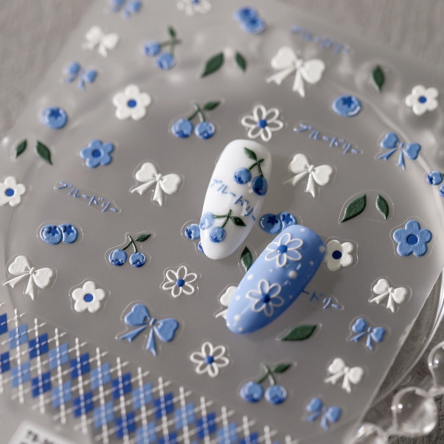Blueberry 5D Nail Sticker