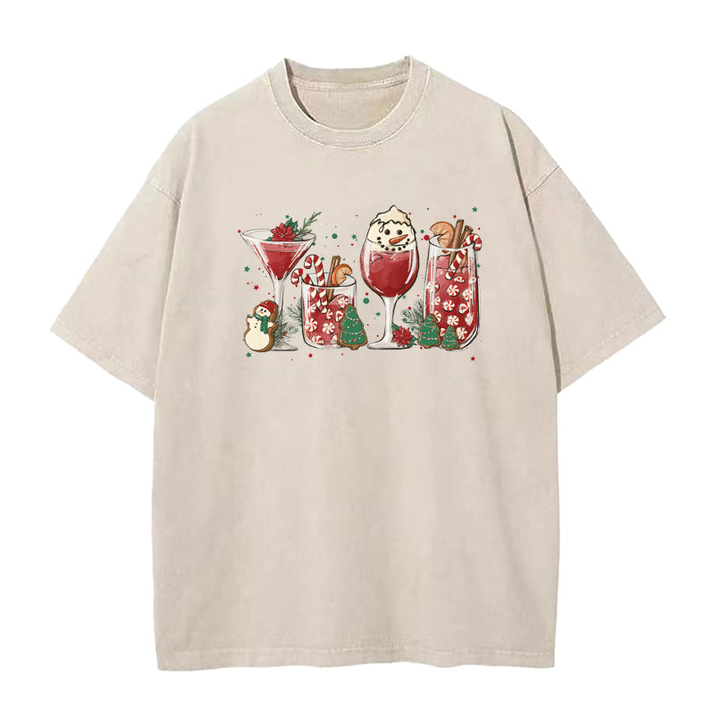 Christmas Cocktails Unisex Tee