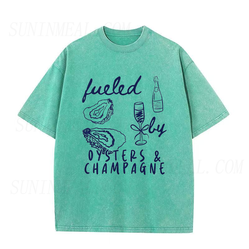 Fueled By Oysters & Champagne Unisex Tee