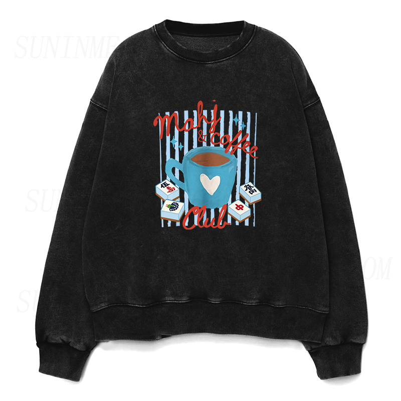 Mahjong&Coffee Club Unisex Crewneck Sweatshirt