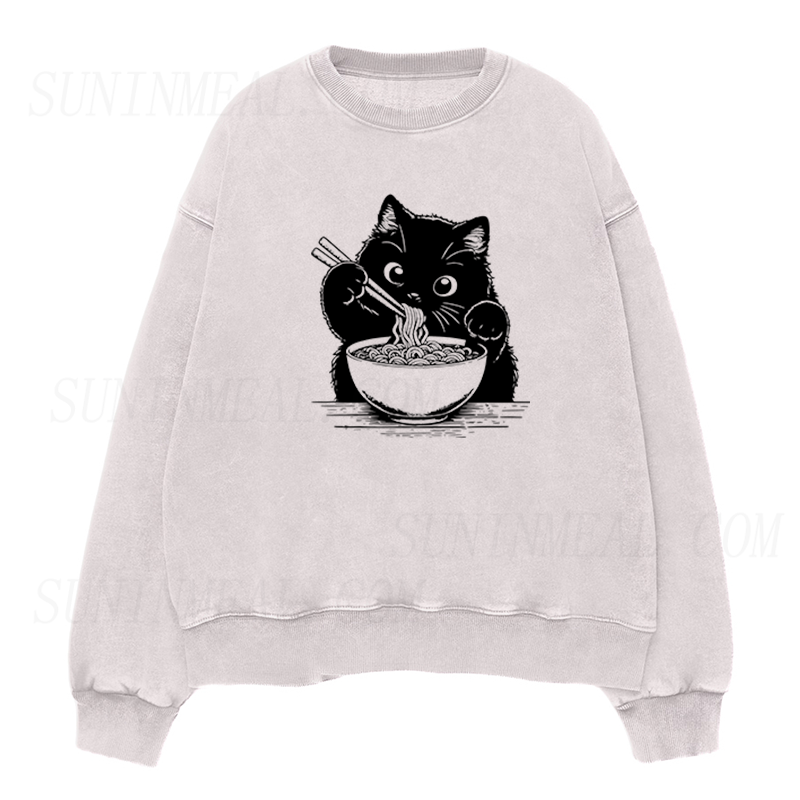 Ramen Cat Unisex Crewneck Sweatshirt