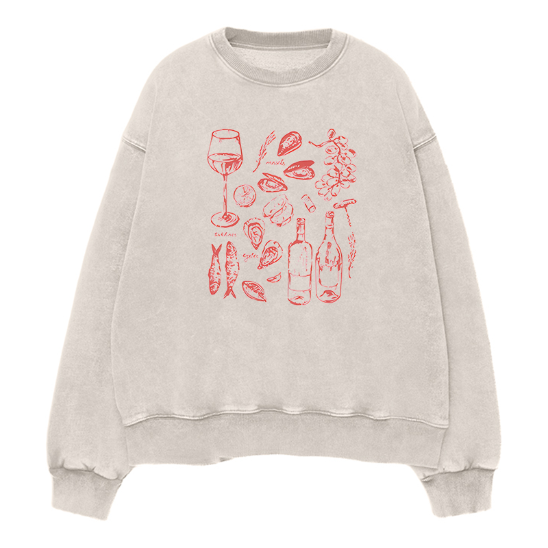 Ocean Wine Grapes Unisex Crewneck Sweatshirt