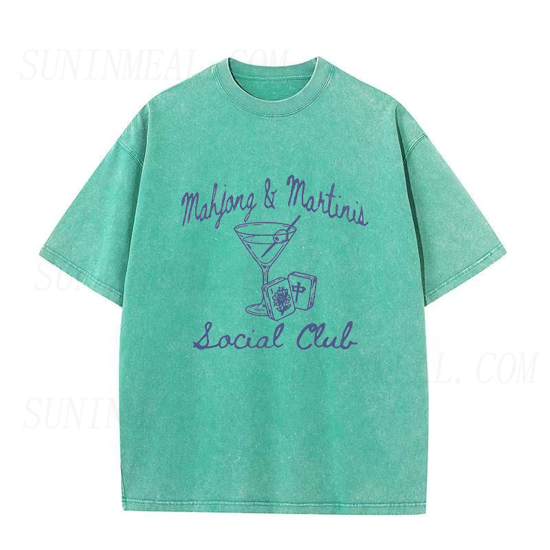 Funny Mahjong Social Club Unisex Tee