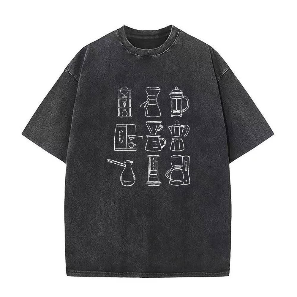 コーヒーマシン ユニセックスTシャツ