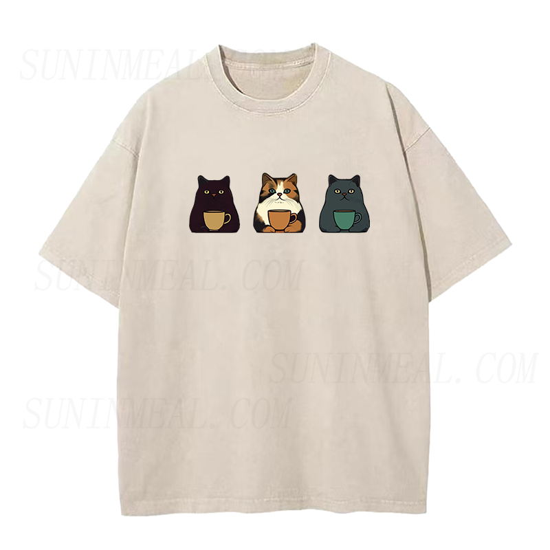 キャットコーヒー ユニセックスTシャツ