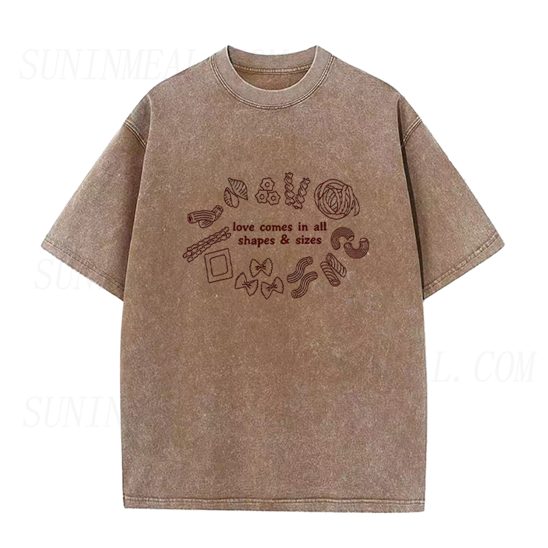 Pasta Love Comes In All Shapes & Sizes Unisex Tee