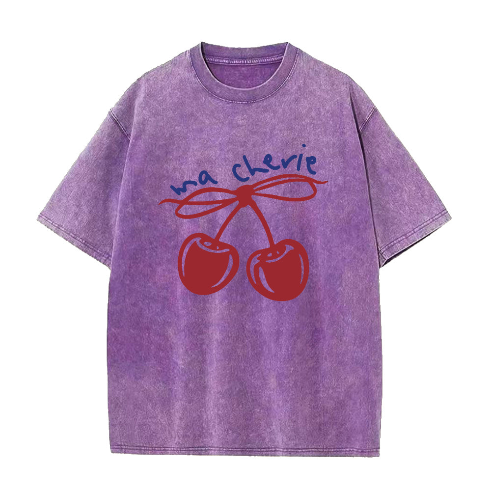 red bow cherry Unisex Tee