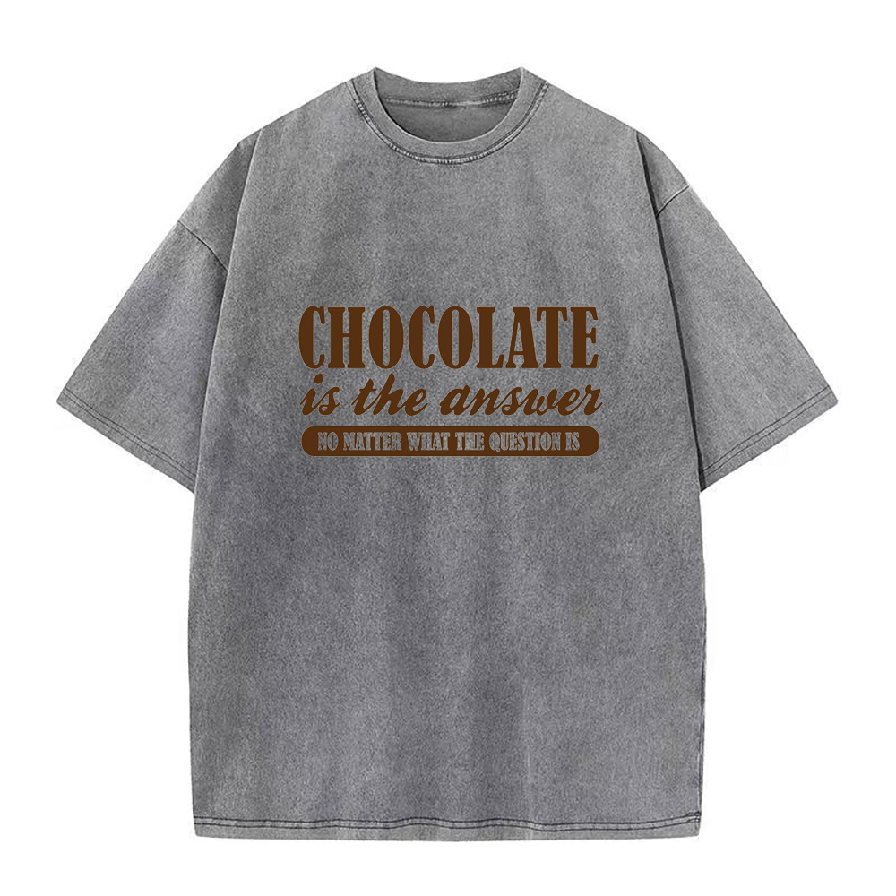 チョコレート・イズ・ザ・アンサー ユニセックスTシャツ