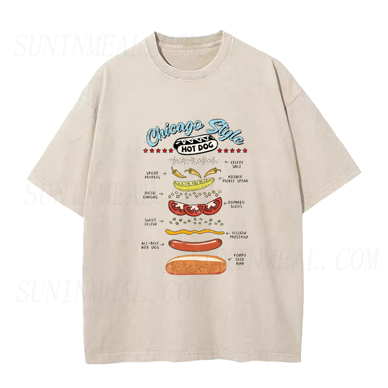 Chicago Style Hot Dog Unisex Tee