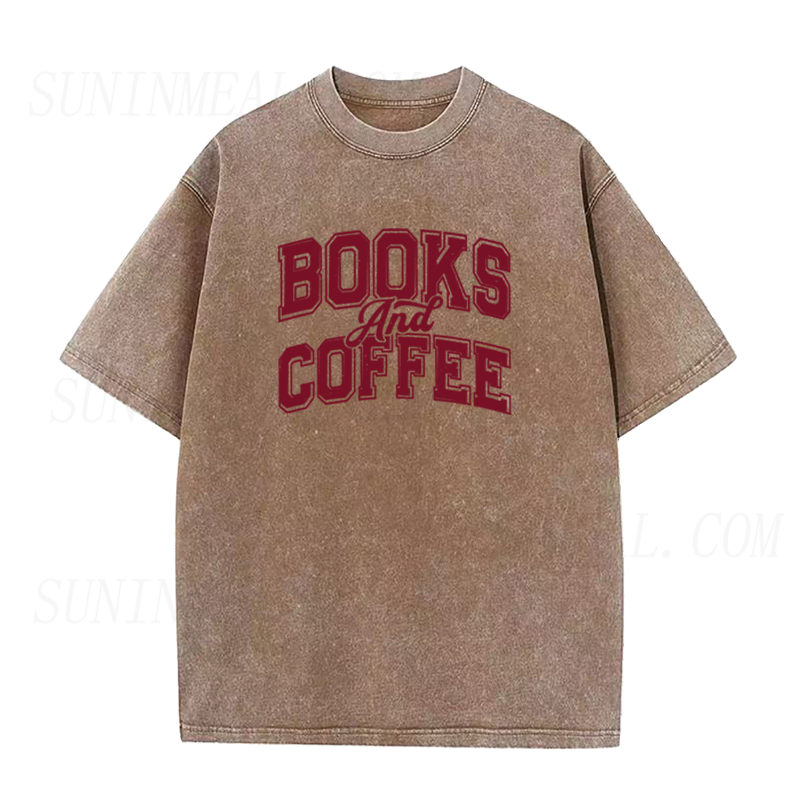Books and Coffee Unisex Tee