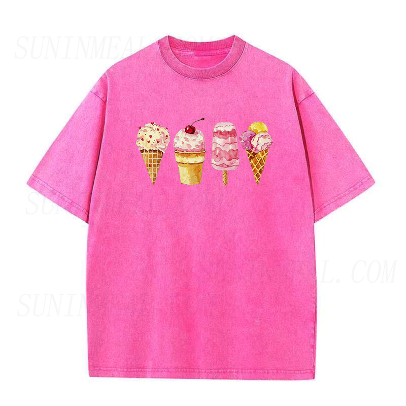 Summer Ice Cream Set Unisex Tee