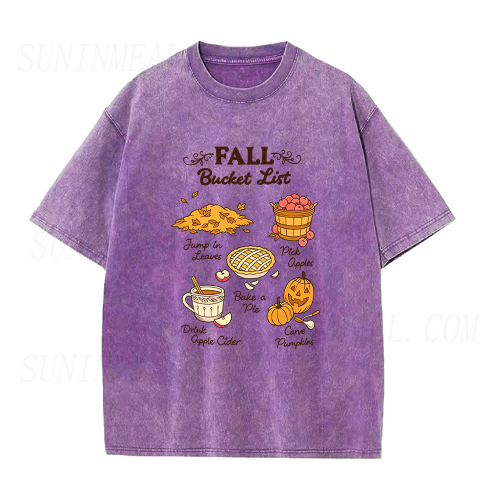 Fall Bucket List Unisex Tee