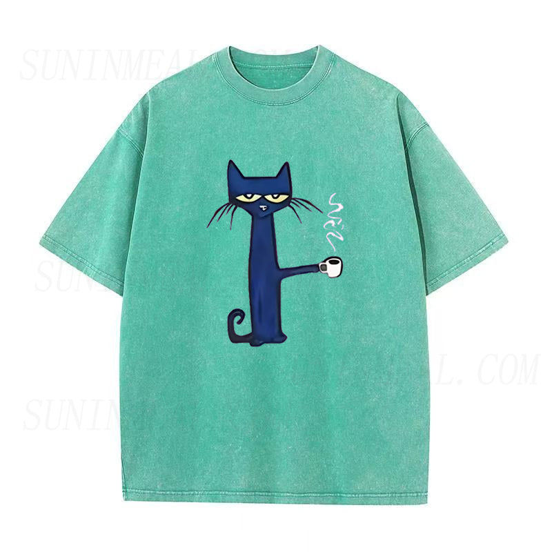Cat and Coffee Unisex Tee