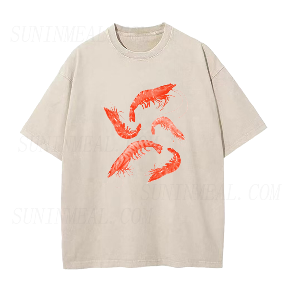 Watercolor Red Shrimp Unisex Tee