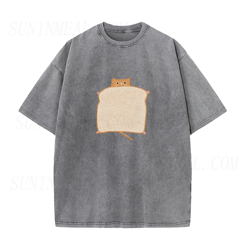 Funny Bread Cat Unisex Tee