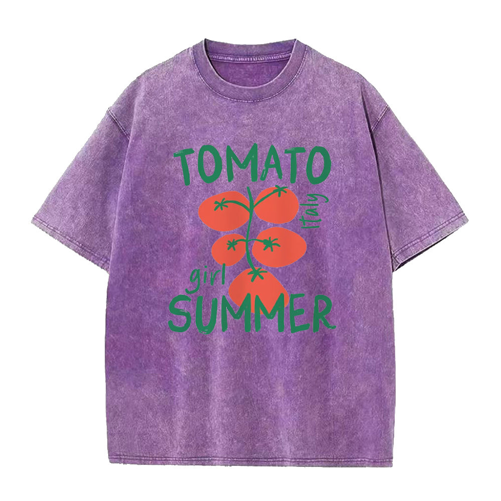 トマトガール サマーユニセックスTシャツ