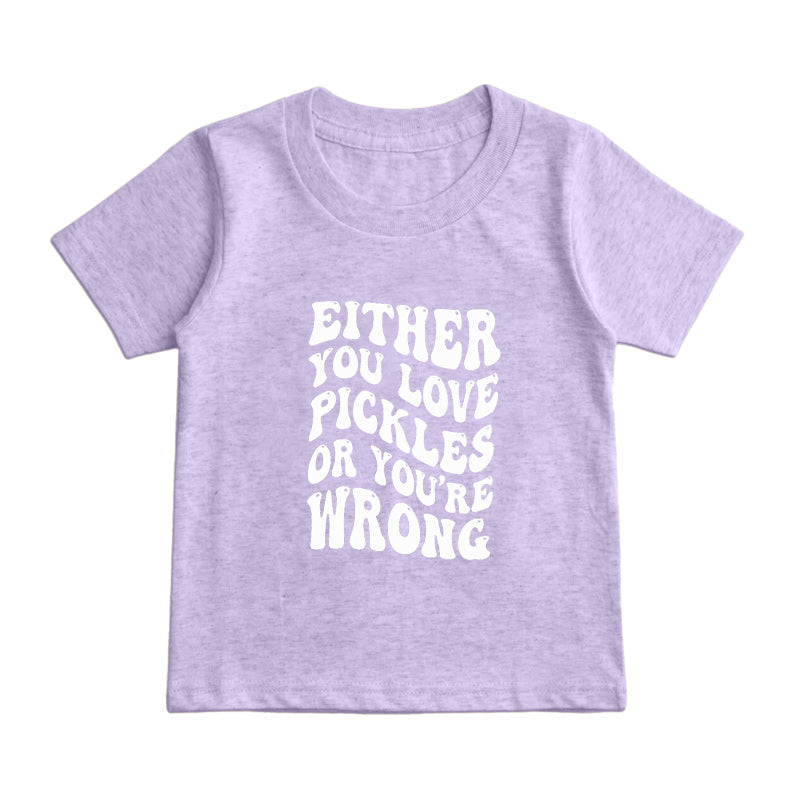 you love pickles Kids T-Shirt