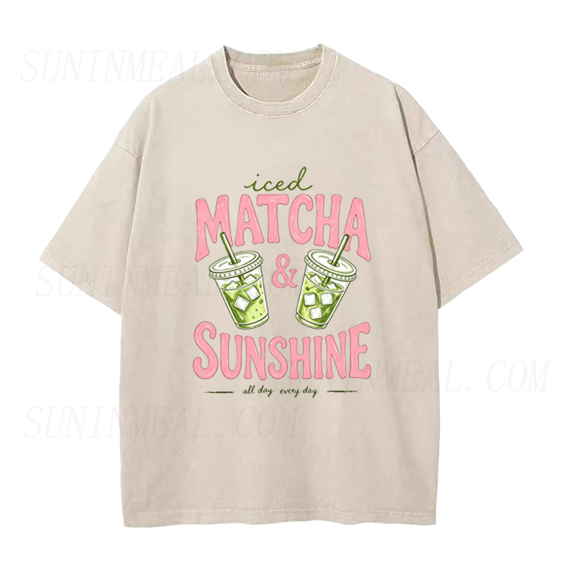 Iced Matcha & Sunshine Unisex Tee