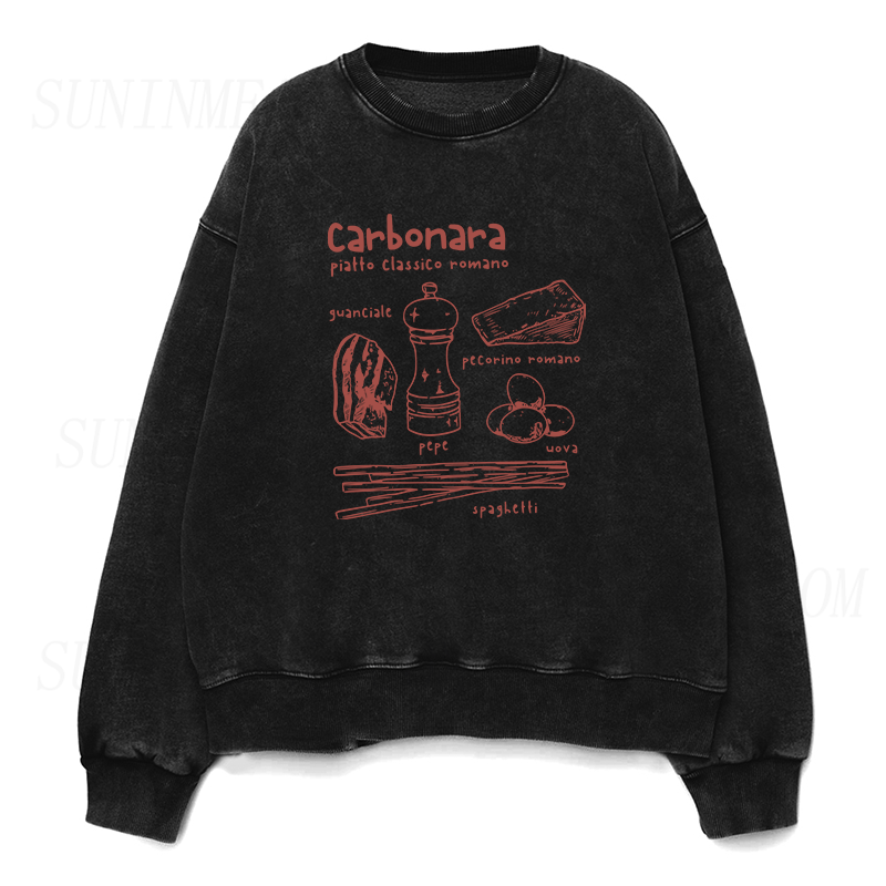 Carbonara Roma Pasta Unisex Crewneck Sweatshirt