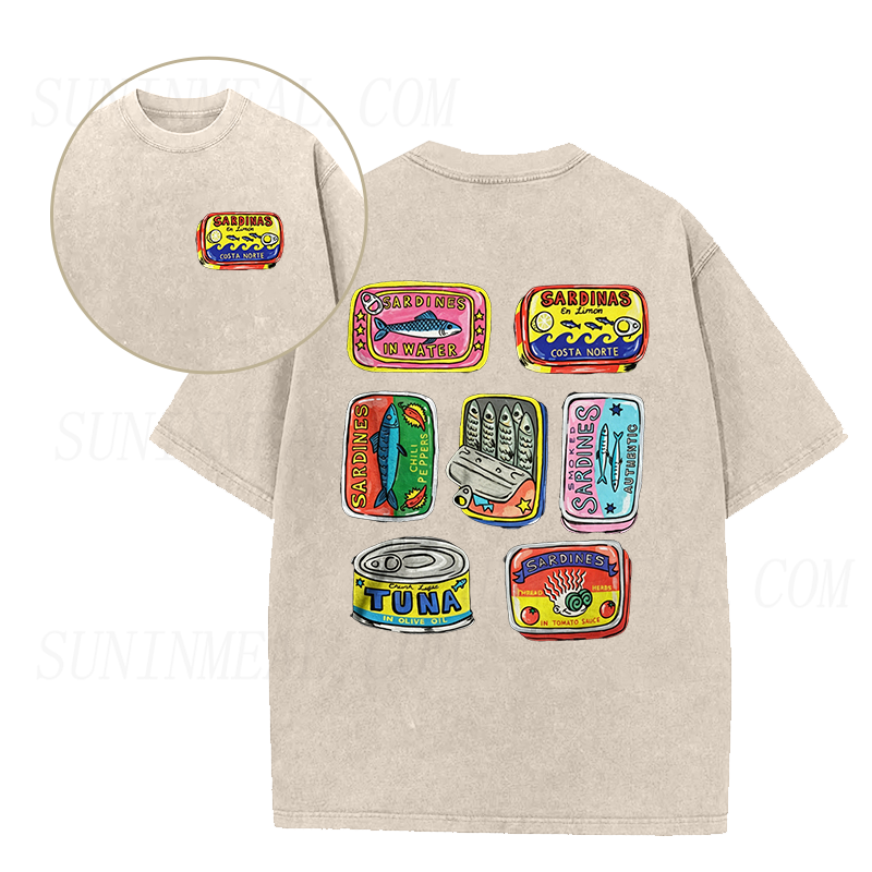 Vintage Sardine Cans Unisex Tee