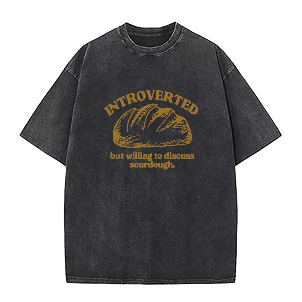 内向的だけど議論は好き サワードウ ユニセックス Tシャツ