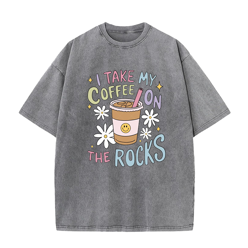I Take My Coffee On The Rocks Unisex Tee