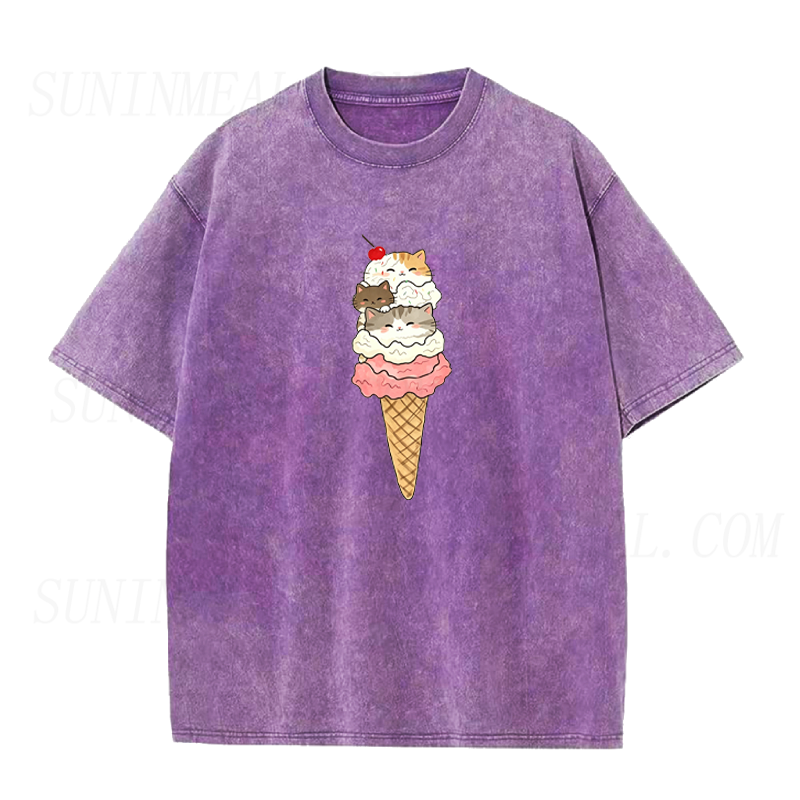 Ice Cream Cat Unisex Tee