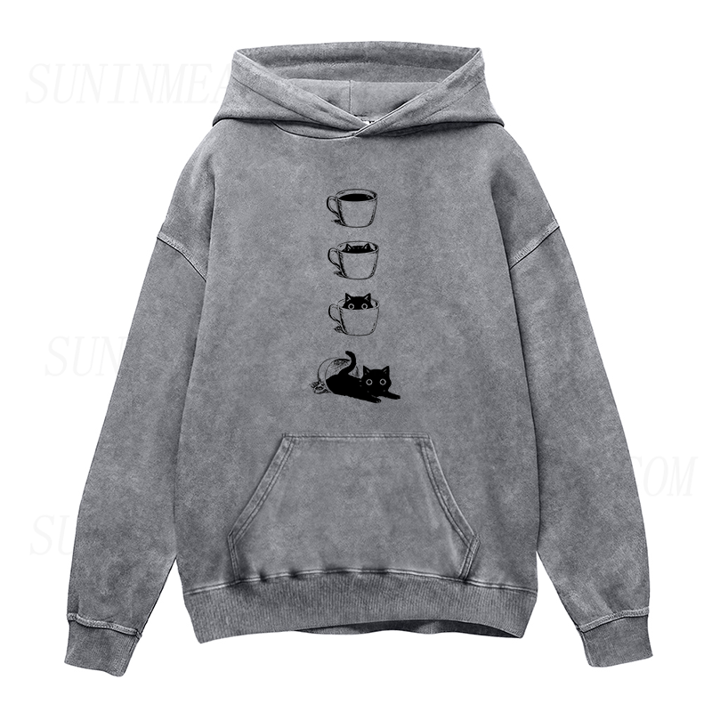 Coffee Cat  Unisex Hoodie