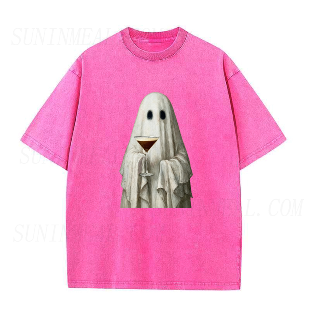 Cute Ghost with Espresso Martini Unisex Tee