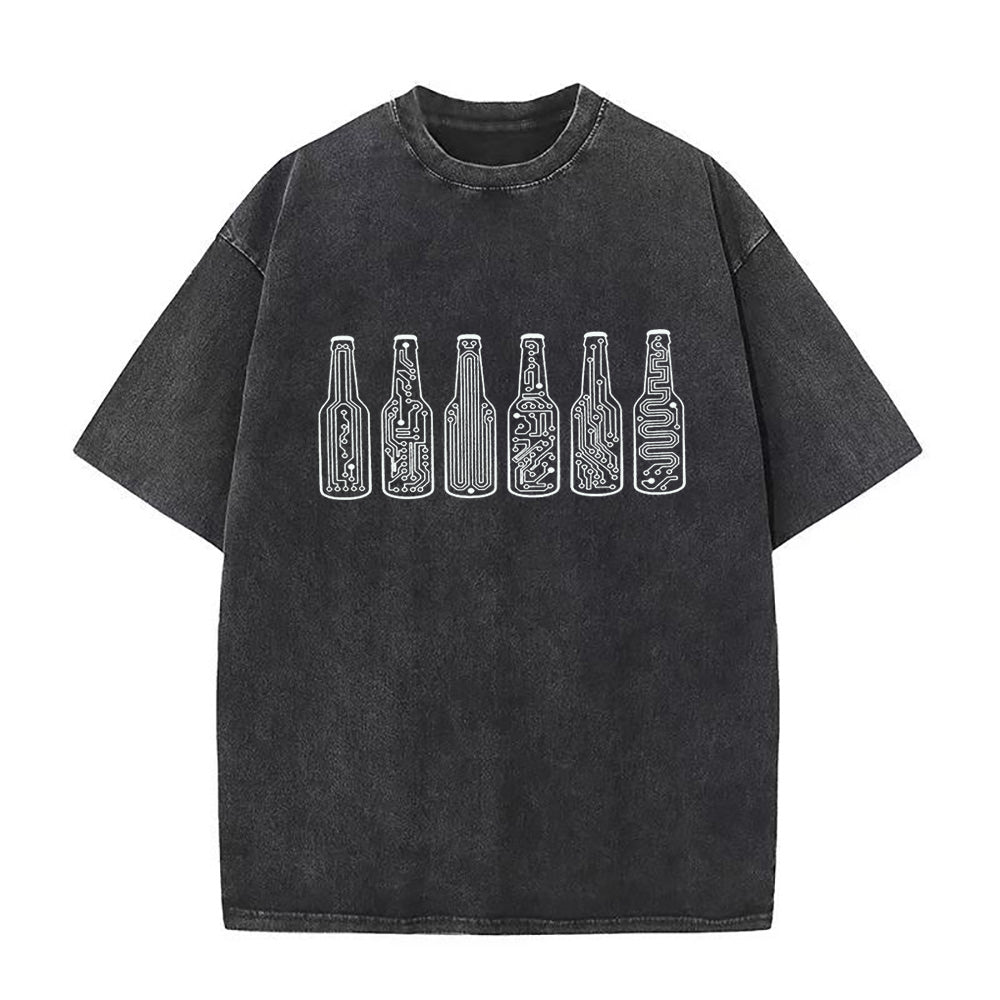 コンピューターオタクのためのクラフトビール ユニセックスTシャツ