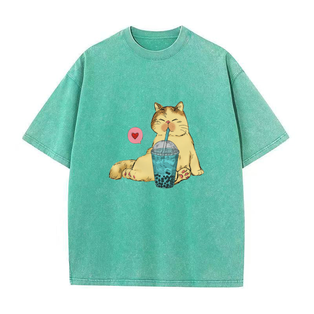 cat Milk Tea Unisex Tee