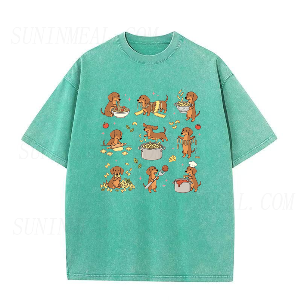 Funny Dachshund Pasta Unisex Tee