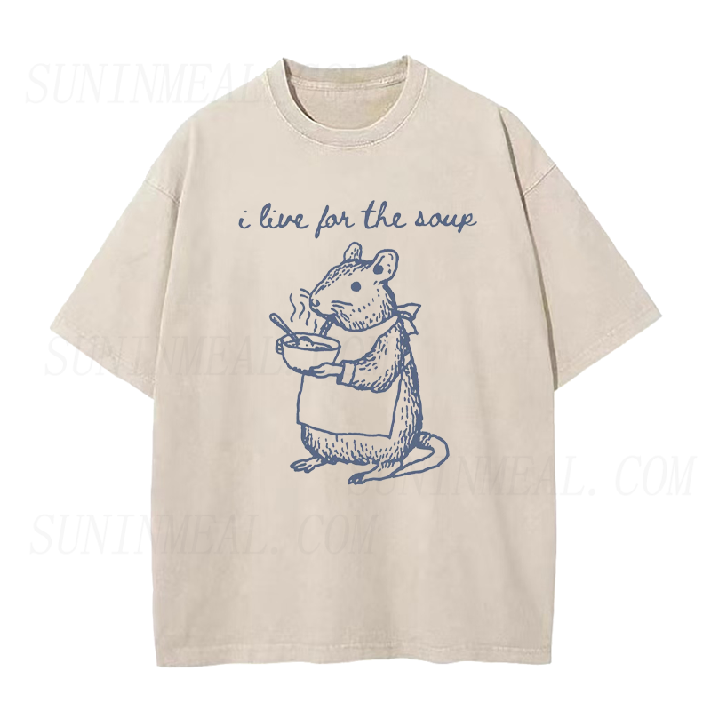 I Live for the Soup Mouse Unisex Tee