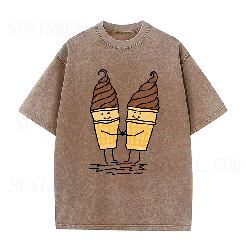 Ice Cream Cone Couple Tee
