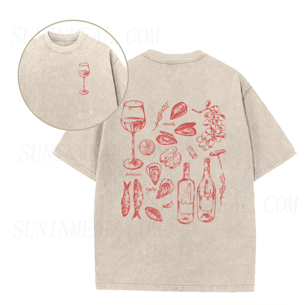 Ocean Wine Grapes Unisex Tee