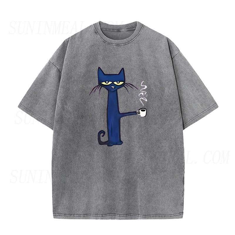 Cat and Coffee Unisex Tee