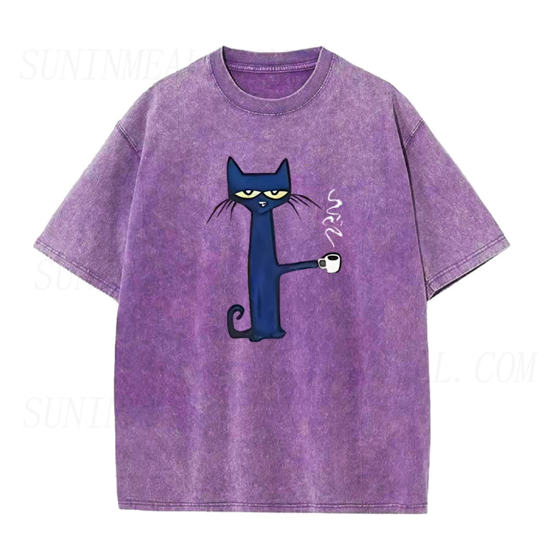 Cat and Coffee Unisex Tee
