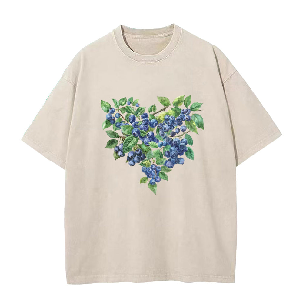 Blueberry heart Unisex Tee