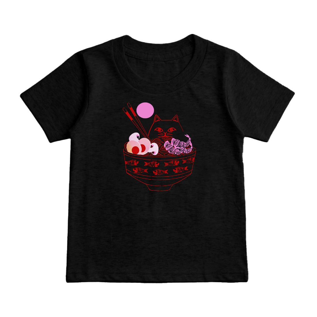 キャットヌードル キッズTシャツ