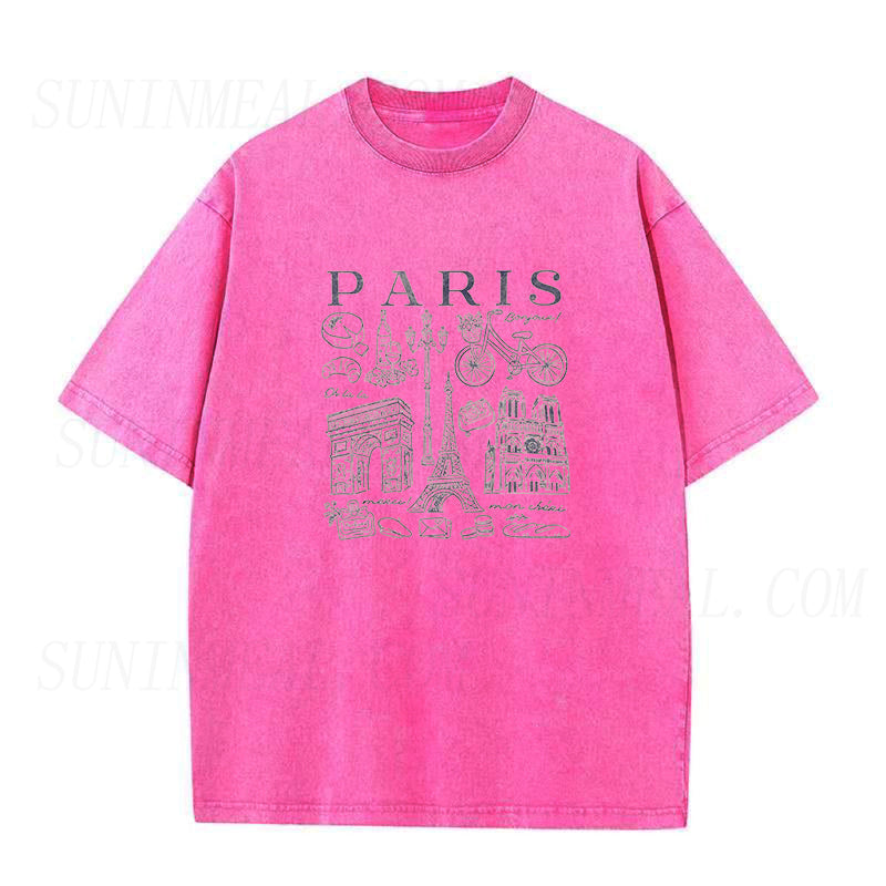 Vintage Style Trendy Paris Unisex Tee
